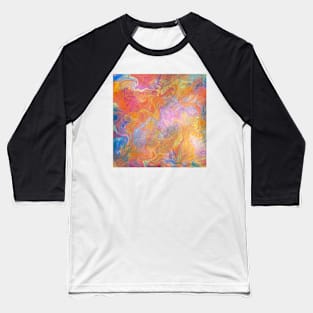 Galaxy Pour Abstract Baseball T-Shirt